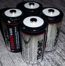 4 Piles Rechargeable Taille D R20 LR20 HR20 4500mAh 1.2V NI-MH NIMH noires