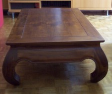 TABLE BASSE MODELE "OPIUM" en BOIS MASSIF 1,20x0,70x0,40m