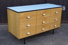 Meuble à Tiroirs Vintage Comptoir de Vente 50s Ladenvitrine Buffet Compteur 50er