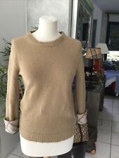 Pull BURBERRY BRIT taille S/M laine et cachemire marron camel tres bon etat 