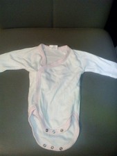 C150 mots d'enfants superbe body blanc rose   fille  t naissance     EXCEL ETat