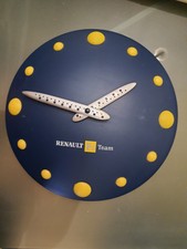 Pendule horloge publicitaire renault F1 team rallye