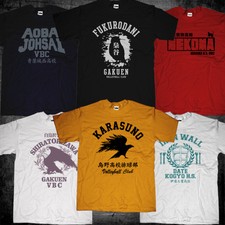 New Haikyu Karasuno Shiratorizawa Nekoma Fukurodani Aoba Josai Date VBC T-shirt