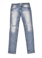 Tommy Hilfiger Distressed Slim Étroit Femme Jeans Bleu Taille 28/32