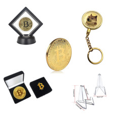 Pièce Bitcoin de collection 5 options possibles ! Bitcoin luxe! Livré de France!