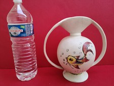 Joli vase céramique Monaco décor poissons Japonais hauteur 25 cms parfait état