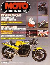 MOTO JOURNAL  677 KAWASAKI GPZ 750 SUZUKI GR 650 RM 125 250 YAMAHA TZ 250 1984