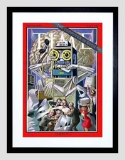 SCIENCE magazine cover Computer Society Robot Office Framed art print b12x6224