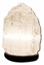 Natures Artifacts - Lamps From Around The World Natural Selenite Lamp Medium
