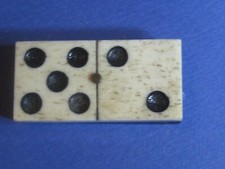 Le 5/2 pour compléter votre ancien jeu de DOMINO en Os et bois d'Ebène 