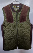 Veste gilet BARBOUR Vintage- Année 90- Taille M - Matelassé et rembourré en daim