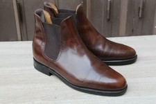 CHAUSSURE BOOTS LOAKE "CHELSEA" CUIR GLACE MARRON 7 / 41 SUPER ETAT MEN'S SHOES
