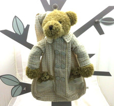 La Galleria range-pyjama ours avec deux petits tissu beige écru relief 52 cm env