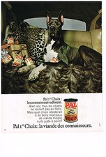 PUBLICITE  1971   PAL  aliment chien  les connaisseurs l'adorent