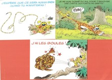 BATEM  lot de 3  cartes postales BD    MARSUPILAMI  Edition Toucan   état TOP
