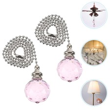 2Pcs Cristal Chaîne Boule De Cristal Chaîne Plafonnier Chaîne Décor À