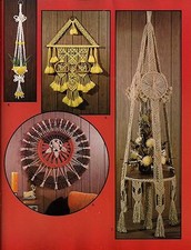 Plante Suspension & Suspendu Étagère Gabarit - Artisanat Livre : #MC100 Macramé