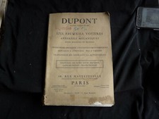 RARE catalogue DUPONT lits fauteuil voiture appareil mecanique 1920/medical