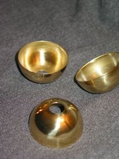 1 cache douille laiton 19 x 39 mm trou de 10,5 mm lampe lustre applique demi sph