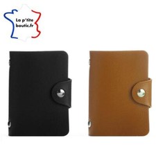 Etui Pochette Porte Carte Bancaire Fidélité Crédit CB homme femme 24 cartes