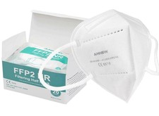 Masques FFP2 de marque ANNEW 5 plis Blancs Lot de 20.