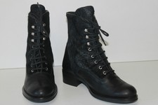 PIERRE CARDIN Bottines à Lacets Fourrure et Cuir Doublées Cuir T 36 TTBE