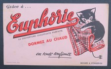 Buvard EUPHORIE Couverture Chauffante Chat   blotter 2