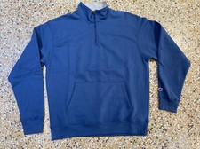 Champion Blue 1/4 Zip Fleece Pullover Size Large