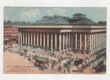 2 CPA Paris la Bourse - La place du Châtelet avec sa fontaine et le Théâtre