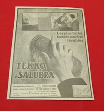 ADVERTISING PUB PUBLICITE ANCIENNE ADVERT 19.2 TEKKO & SALUBRA TENTURES MURALES