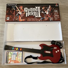 Guitare Guitar Hero II 2 + Jeu Band Hero - Sony PlayStation 2 PS2 Pack En Boîte
