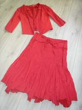 Ensemble jupe gilet "ALDO MARTIN'S " rose framboise taille 38.