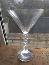Verre à cocktail sue le pied inscrit 2001 /20 cm Hauteur &12 cm diamètre arcques