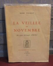Pourrat Henri La Veillée de Novembre Bois gravés de F. Angeli la cigale 1937
