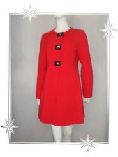 H - Manteau Veste Longue Fantaisie Rouge M by Mosquitos Taille 40