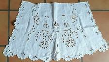 Petit Rideau blanc broder main VINTAGE§§
