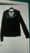 PULL FIN NOIR "GUESS" TAILLE L- 38/40 (Voir Mesures) TBE!!!