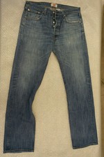 Blue Jean's Men Levi's 501 size W34 L36, taille 44, largeur 34" longueur 36"