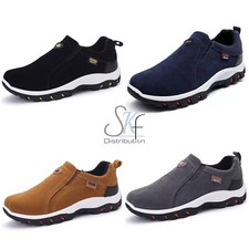 Mocassin Sneakers sans lacet pas cher baskets homme mode confortable daim x