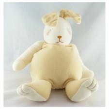 Doudou range pyjama lapin beige blanc SUCRE D'ORGE - Lapin Range pyjama