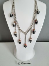 Bijou Collier Grosse Maille Et Poupee Russe Matriochka - 050219