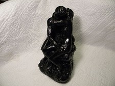 Vintage Rodin The Kiss Statue Marwal Chalkware Stamped Marwal, good condition