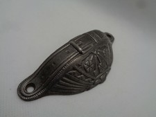 Ancienne poignée meuble de métier coquille fonte déco loft usine industriel 