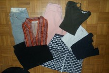 LOT 9 VETEMENTS FILLE/FEMME TAILLE 34/36 ZARA NAF NAF H&M PULL&BEAR ..TBE!!!