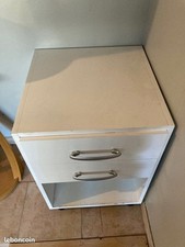 caisson de bureau blanc avec tiroirs