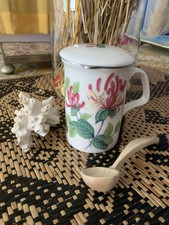 tisanière porcelaine fine  de Chine Roy Kirkham Pivoine