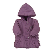 3 pommes manteau à capuche doublure polaire fille 1 an 