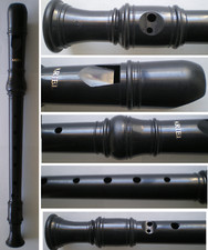 FLÛTE À BEC ARIEL EN MATIERE PLASTIQUE DE COULEUR NOIRE