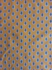Coupon tissu provencal jaune coton  vintage                             JP26