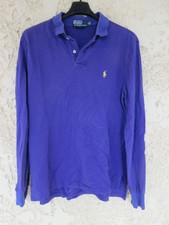 Polo by RALPH LAUREN violet coton shirt custom fit manches longues M